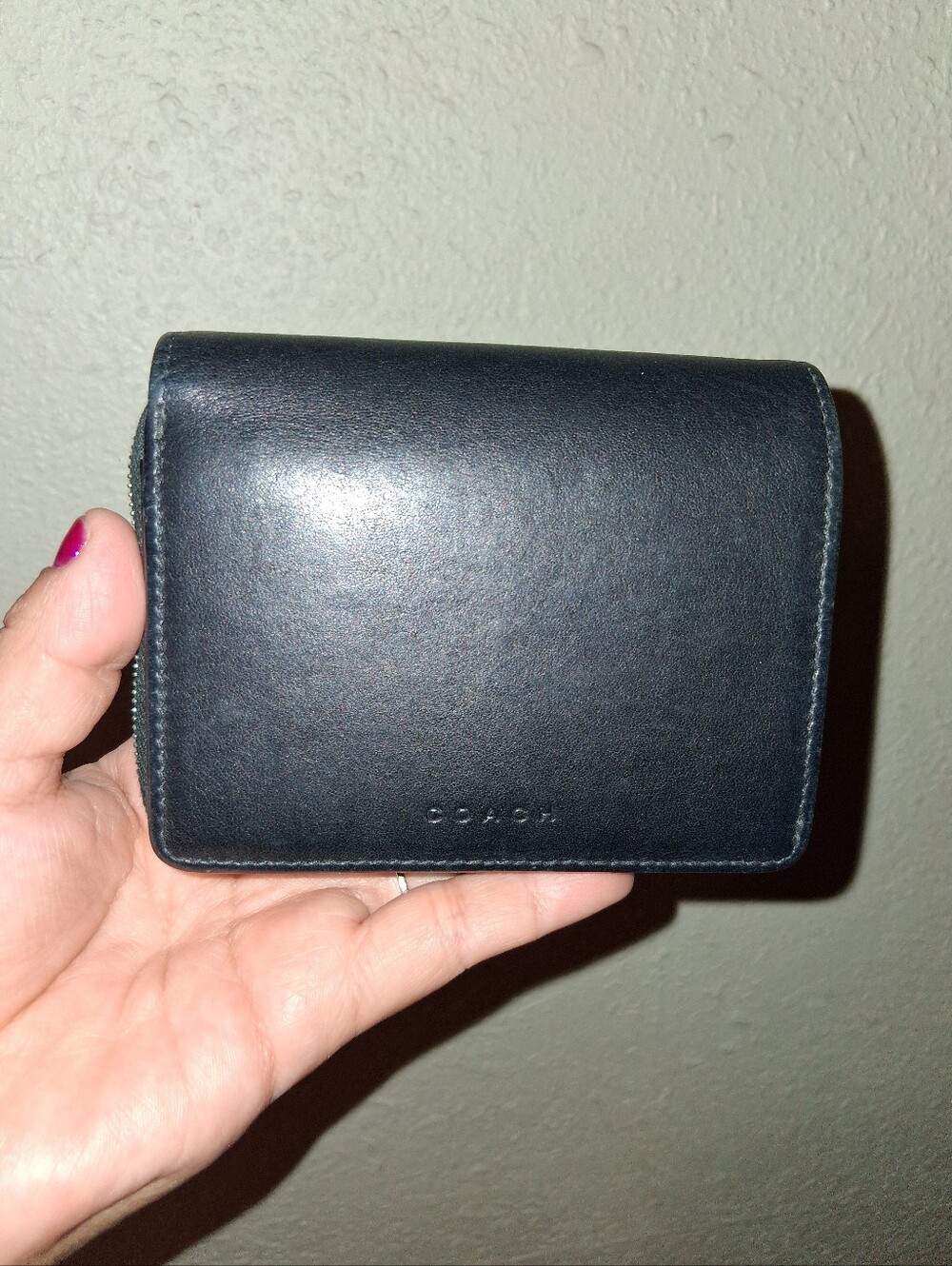 Y2k Coach Black Bifold Wallet
